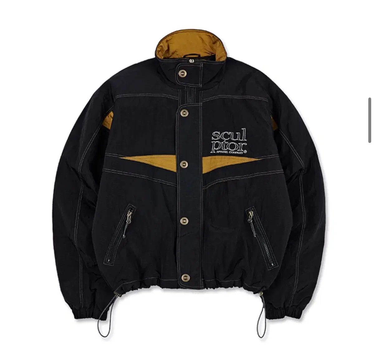 스컬프터 Retro Combi Windbreaker 블랙 자켓 바람막이